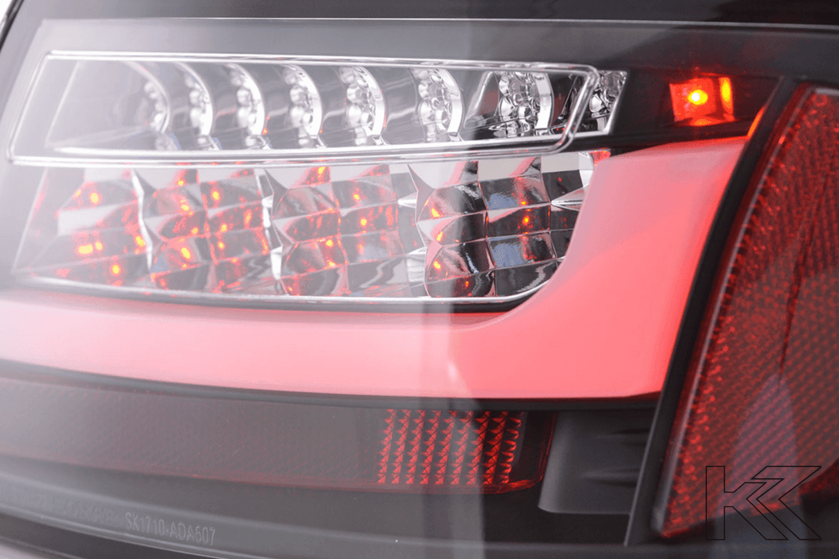 Audi A5 (B8 - 8T) Coupe Black Clear LED Bar Taillights (2007-2011)- For Halogen Models - K2 Industries