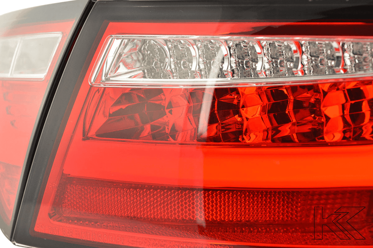 Audi A5 (B8-8T) Coupe Red LED LightBar Taillights (2007-2011) - For Halogen Models - K2 Industries