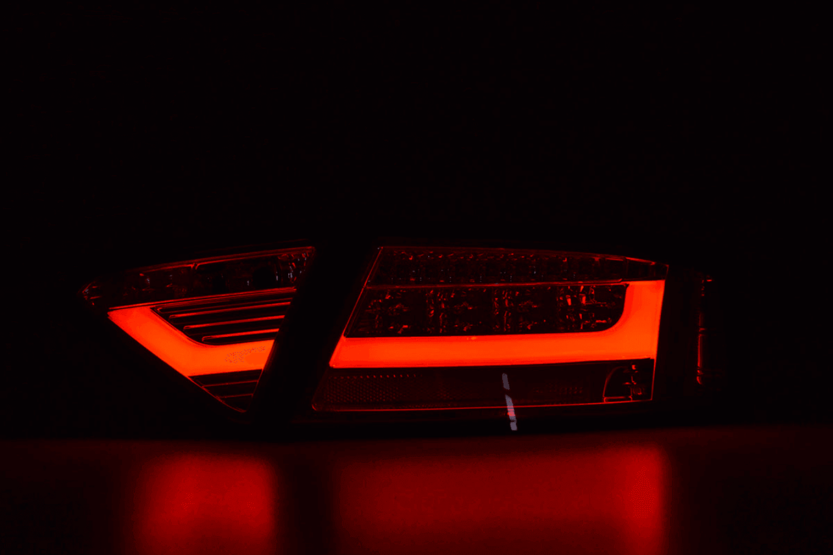 Audi A5 (B8-8T) Coupe Red LED LightBar Taillights (2007-2011) - For Halogen Models - K2 Industries