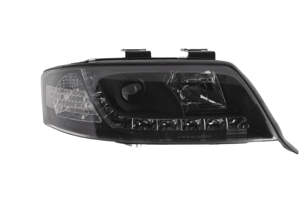 Audi A6 (C5 4B) Black LED Headlights with Daytime Running Lights (1997-2001) - K2 Industries