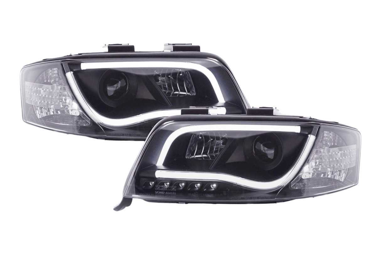 Audi A6 (C5 4B) Black LED Headlights with Daytime Running Lights (2001-2004) - K2 Industries
