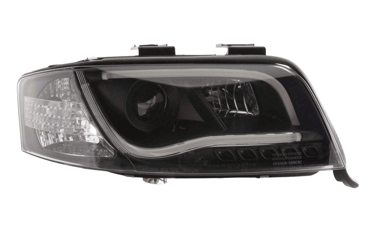 Audi A6 (C5 4B) Black LED Headlights with Daytime Running Lights (2001-2004) - K2 Industries