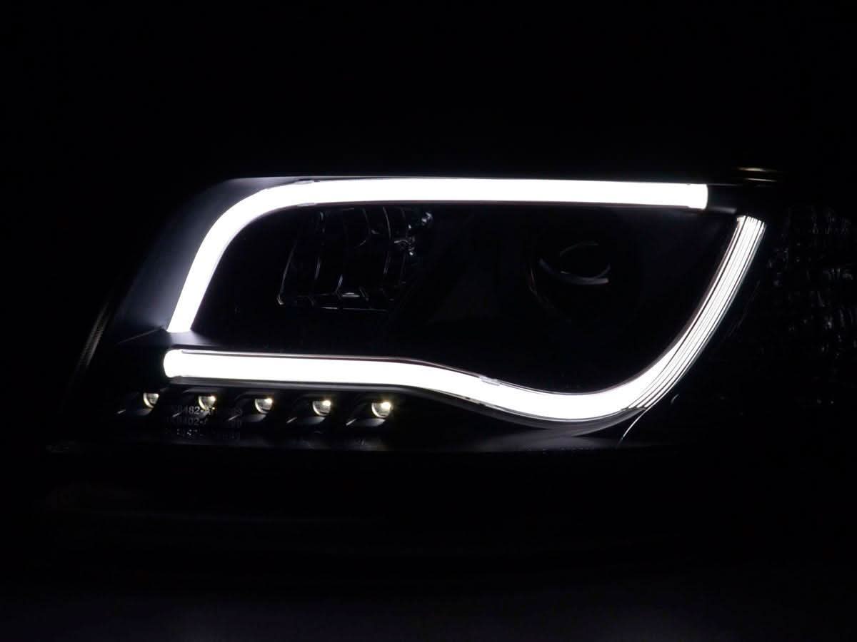 Audi A6 (C5 4B) Black LED Headlights with Daytime Running Lights (2001-2004) - K2 Industries