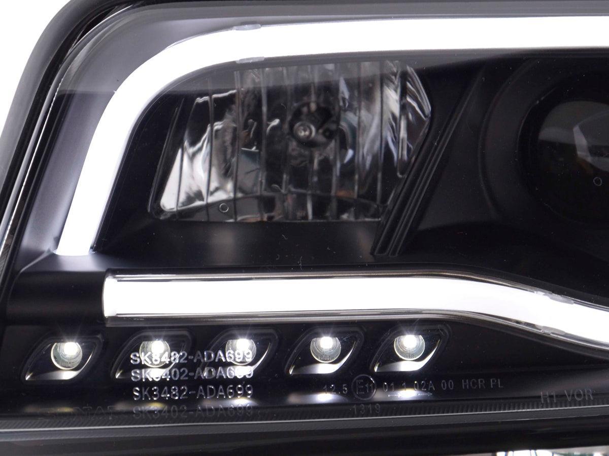 Audi A6 (C5 4B) Black LED Headlights with Daytime Running Lights (2001-2004) - K2 Industries