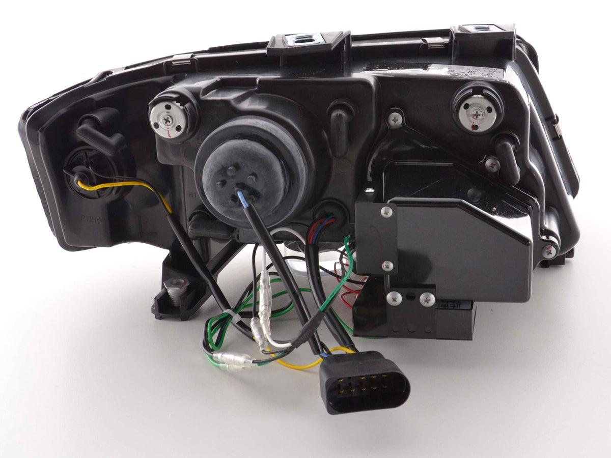 Audi A6 (C5 4B) Black LED Headlights with Daytime Running Lights (2001-2004) - K2 Industries