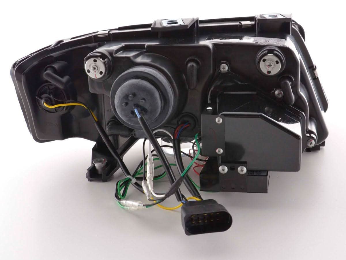 Audi A6 (C5 4B) Black LED Headlights with Daytime Running Lights (2001-2004) - K2 Industries
