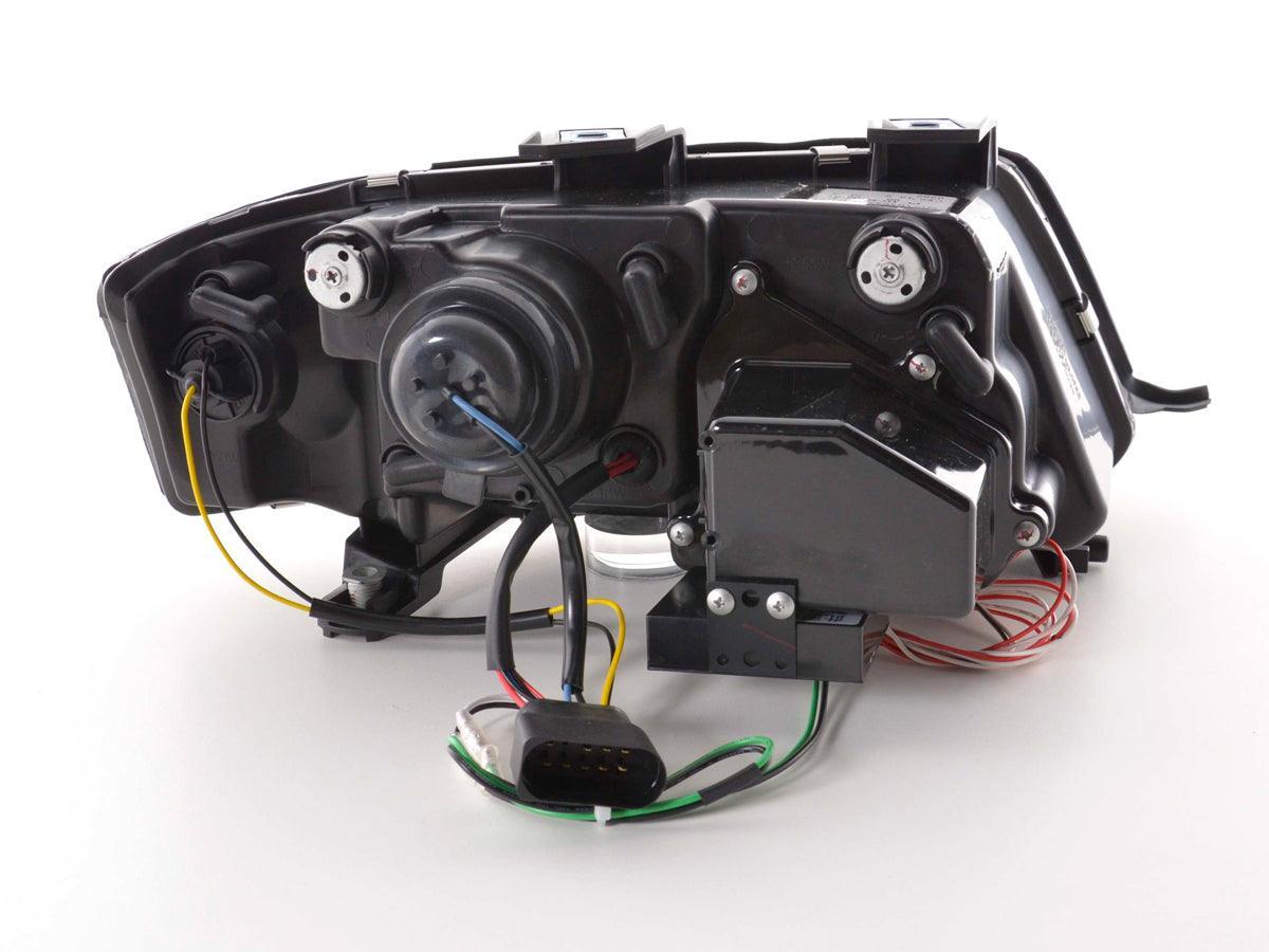 Audi A6 (C5 4B) Chrome LED Headlights with Daytime Running Lights (1997-2001) - K2 Industries