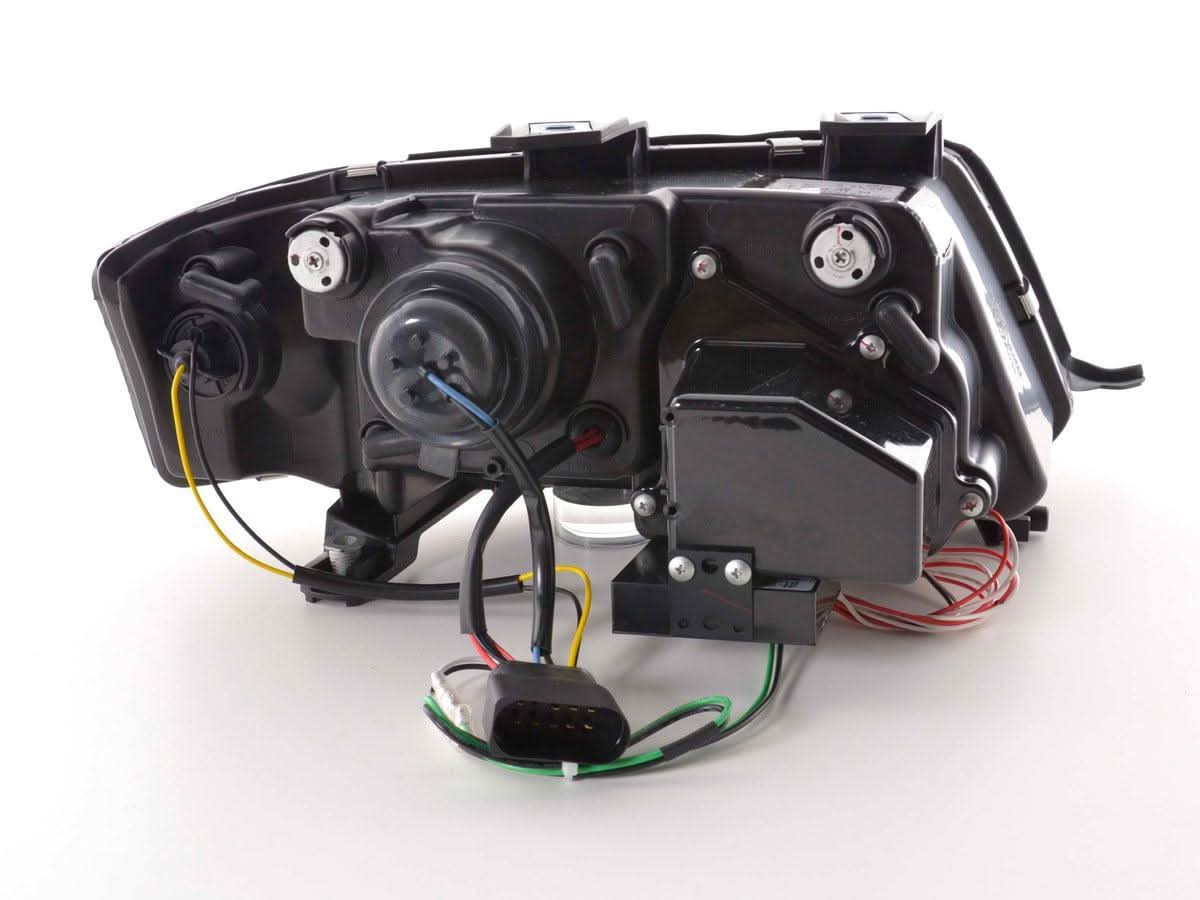 Audi A6 (C5 4B) Chrome LED Headlights with Daytime Running Lights (1997-2001) - K2 Industries