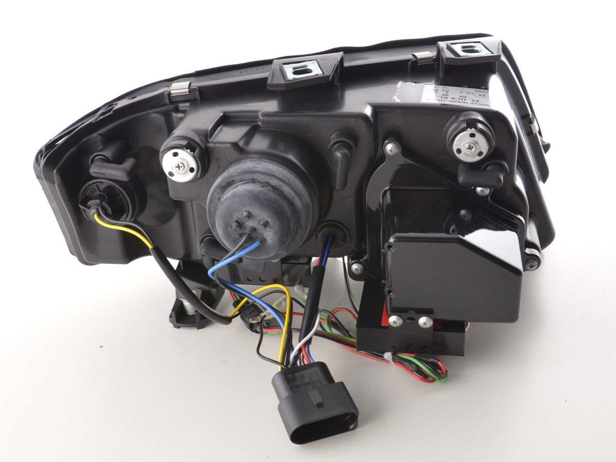 Audi A6 (C5 4B) Chrome LED Headlights with Daytime Running Lights (1997-2001) - With R87 approval - K2 Industries