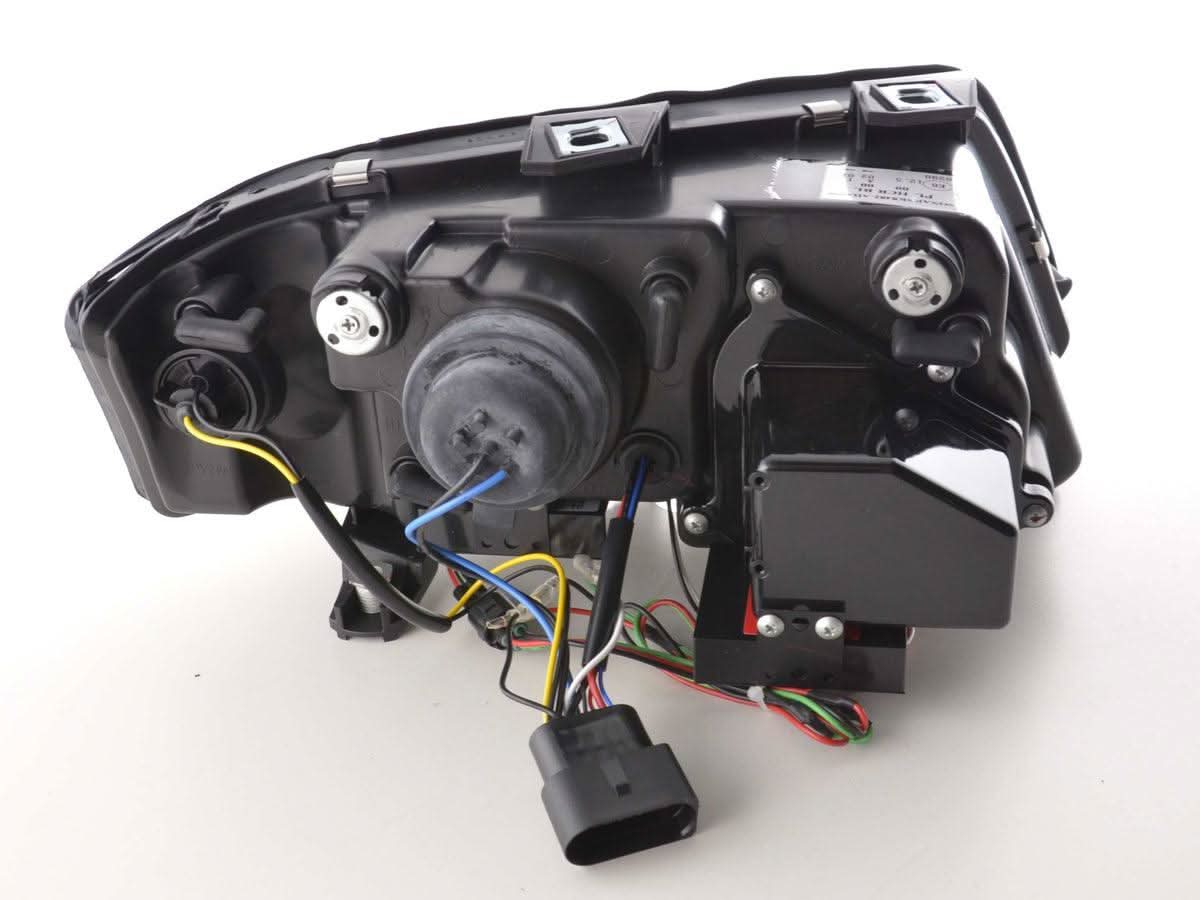 Audi A6 (C5 4B) Chrome LED Headlights with Daytime Running Lights (1997-2001) - With R87 approval - K2 Industries