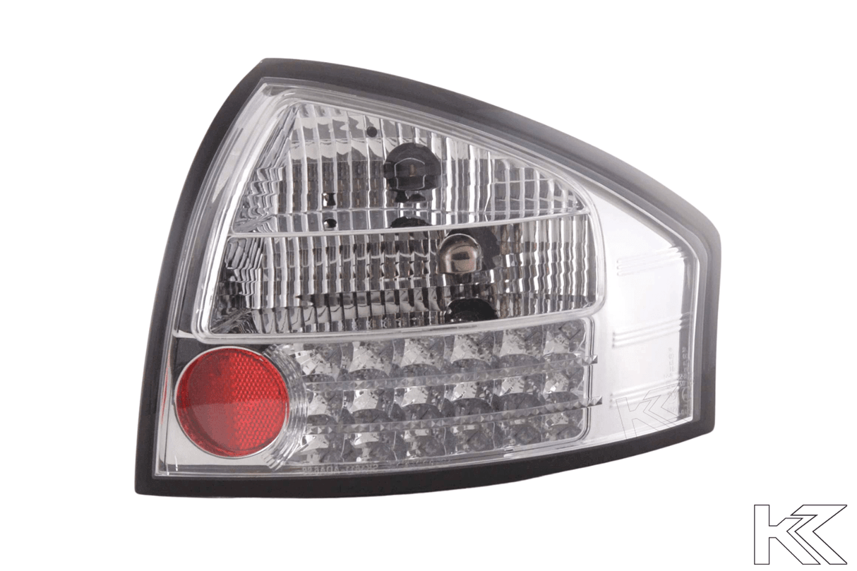 Audi A6 (C5/4B) Sedan Chrome Clear LED Taillights Set (1997-2003) - K2 Industries