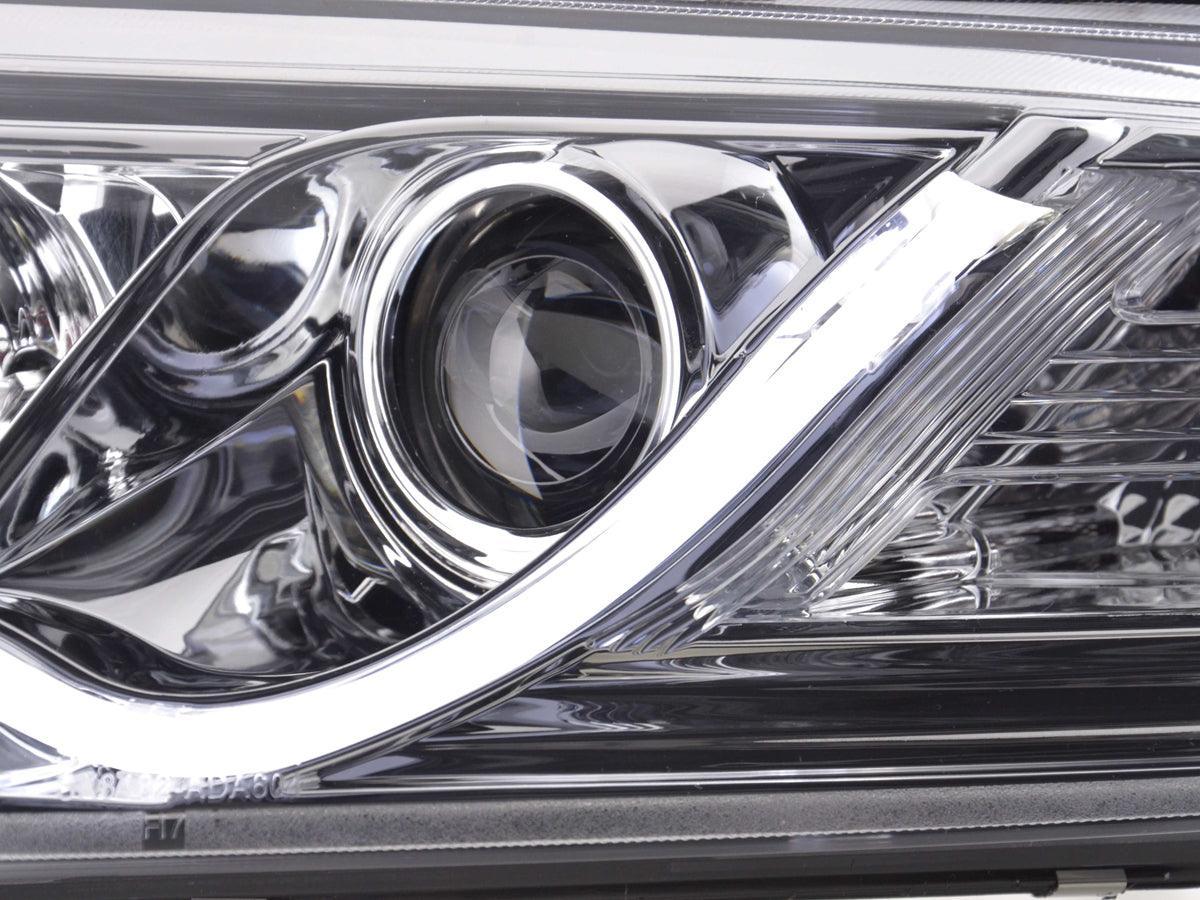 Audi A6 (C6 4F) Chrome LED Headlights with Daytime Running Lights (2004-2008) - K2 Industries