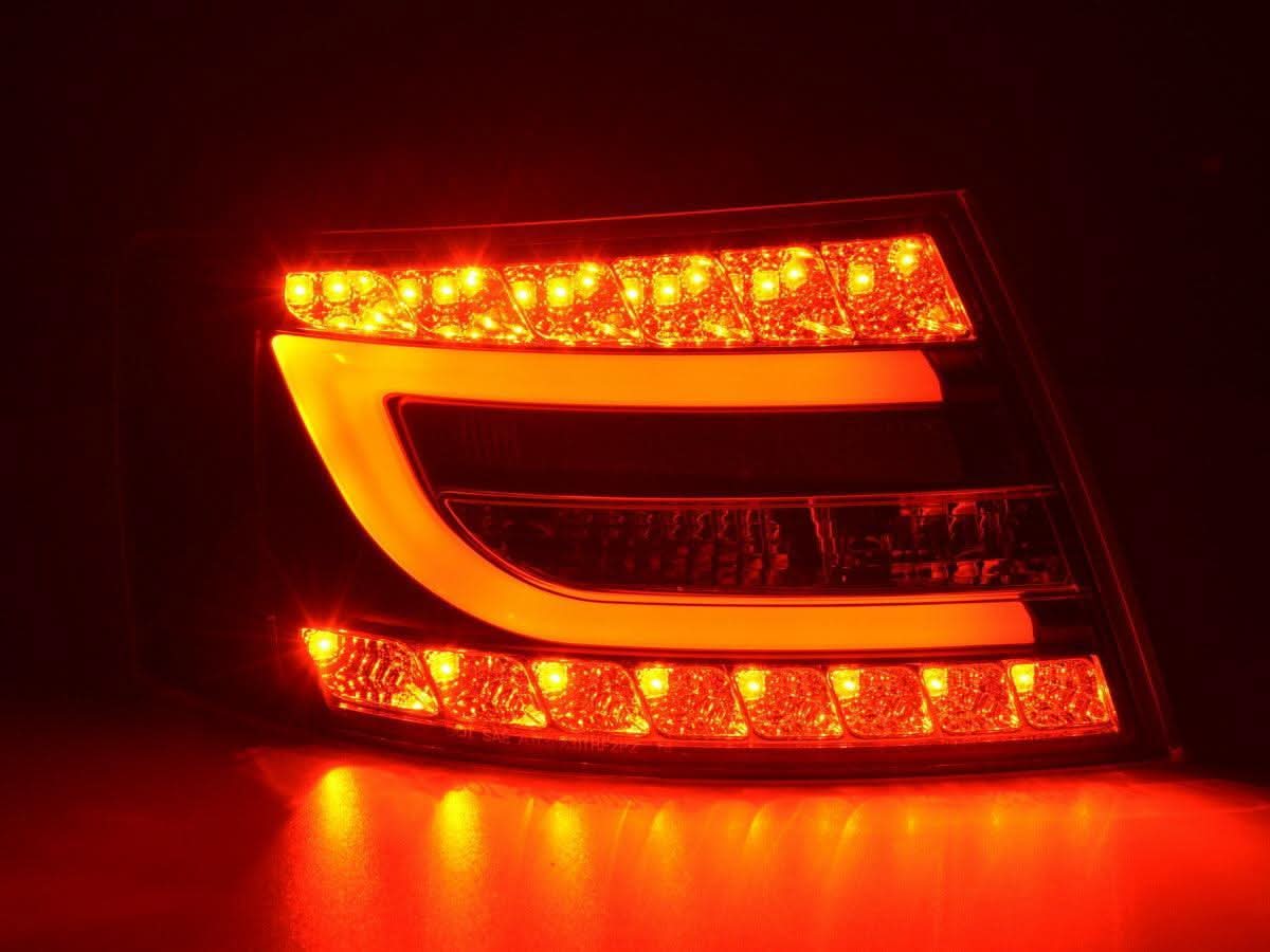 Audi A6 (C6/4F) Sedan Black LED Taillights Set (2004-2008) - K2 Industries