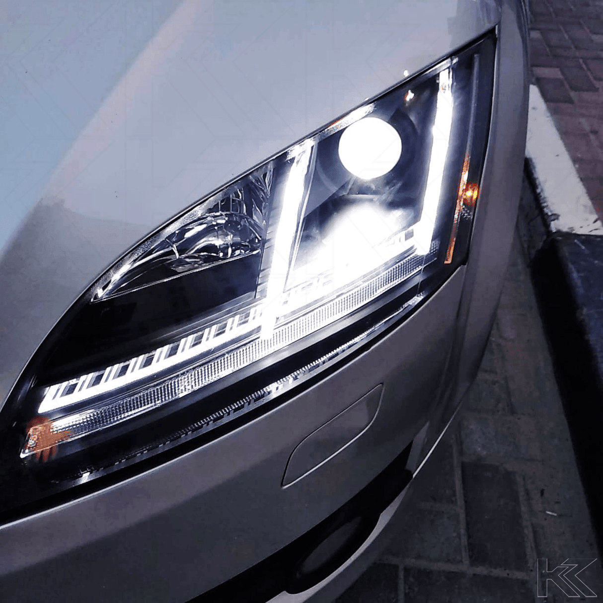 Audi TT 8J Chrome Daylight LED Parking Light Headlights (2006-2011) - K2 Industries