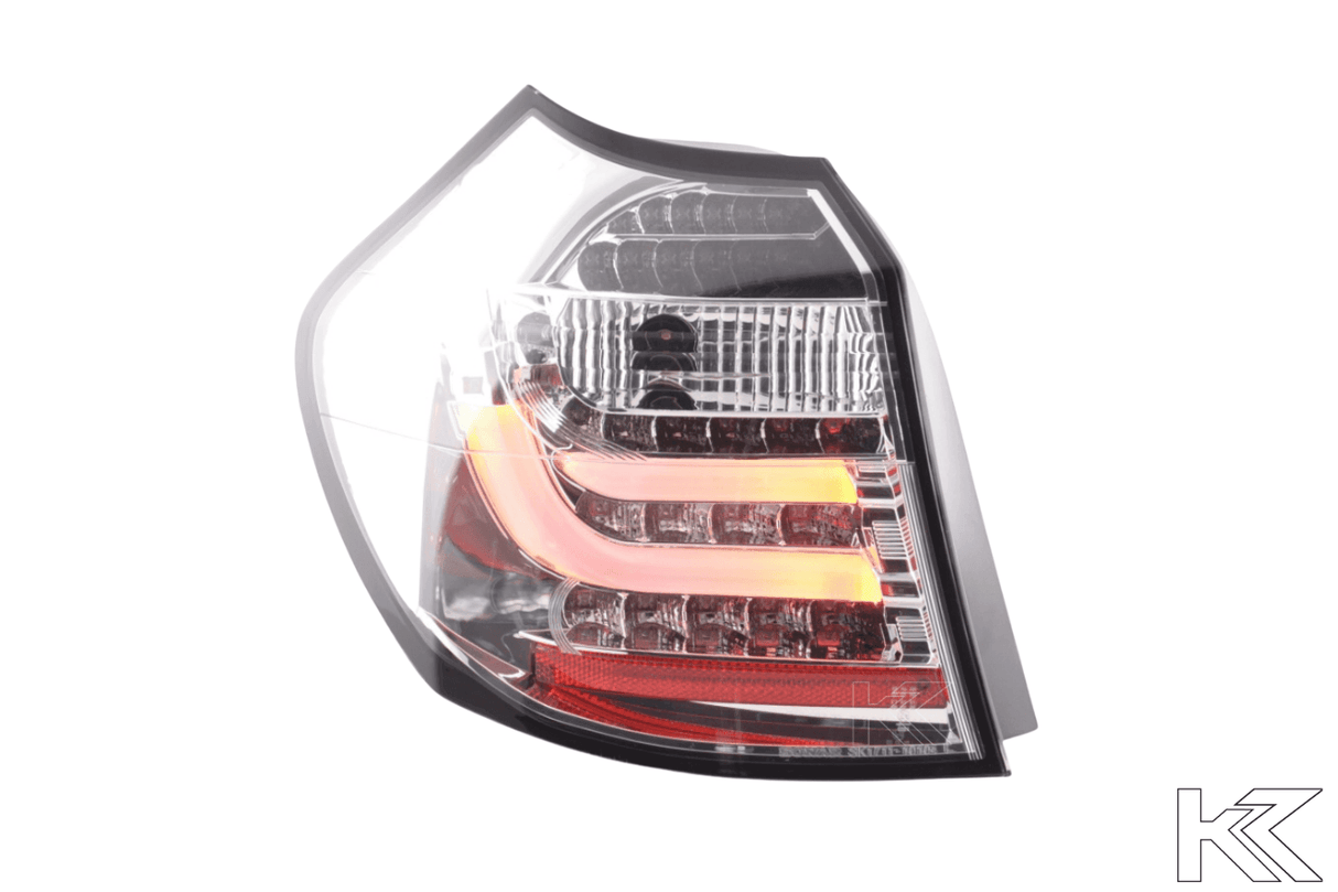 BMW 1-series E81 Coupe Chrome Clear LED Taillights Set (2007-2011) - K2 Industries
