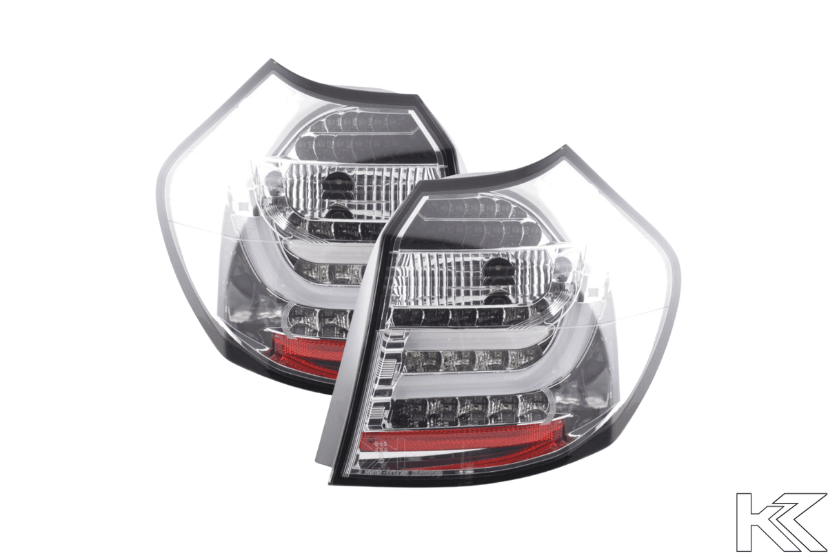 BMW 1-series E81 Coupe Chrome Clear LED Taillights Set (2007-2011) - K2 Industries
