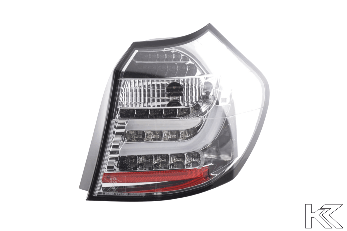 BMW 1-series E81 Coupe Chrome Clear LED Taillights Set (2007-2011) - K2 Industries