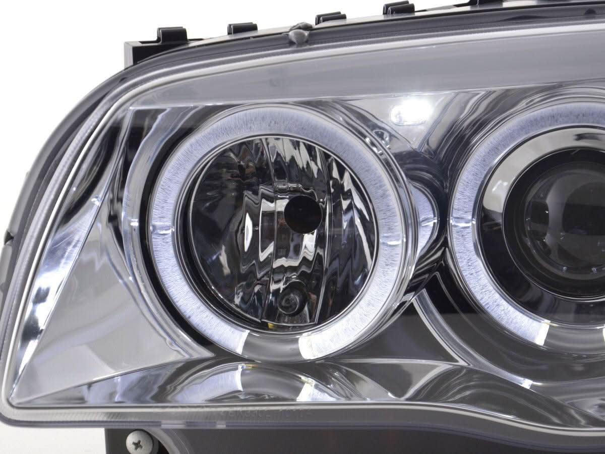 BMW 1-series E81 E82 E87 E88 Chrome Angel Eyes Headlight Set (2004 to 2011) - K2 Industries