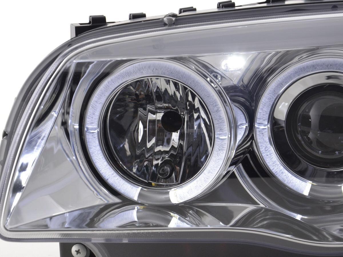 BMW 1-series E81 E82 E87 E88 Chrome Angel Eyes Headlight Set (2004 to 2011) - K2 Industries