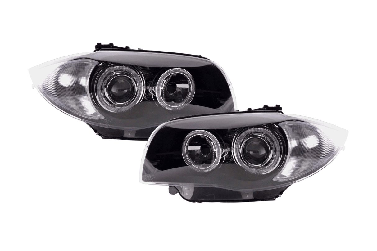 BMW 1-Series E81/E82/E87/E88 Angel Eyes LED Headlights (2004-2013) - K2 Industries