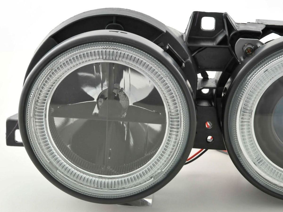 BMW 3-series E30 2/4 door. Black Angel Eyes Headlight Set (1987-1991) - K2 Industries