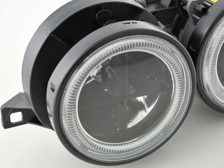 BMW 3-series E30 2/4 door. Black Angel Eyes Headlight Set (1987-1991) - K2 Industries