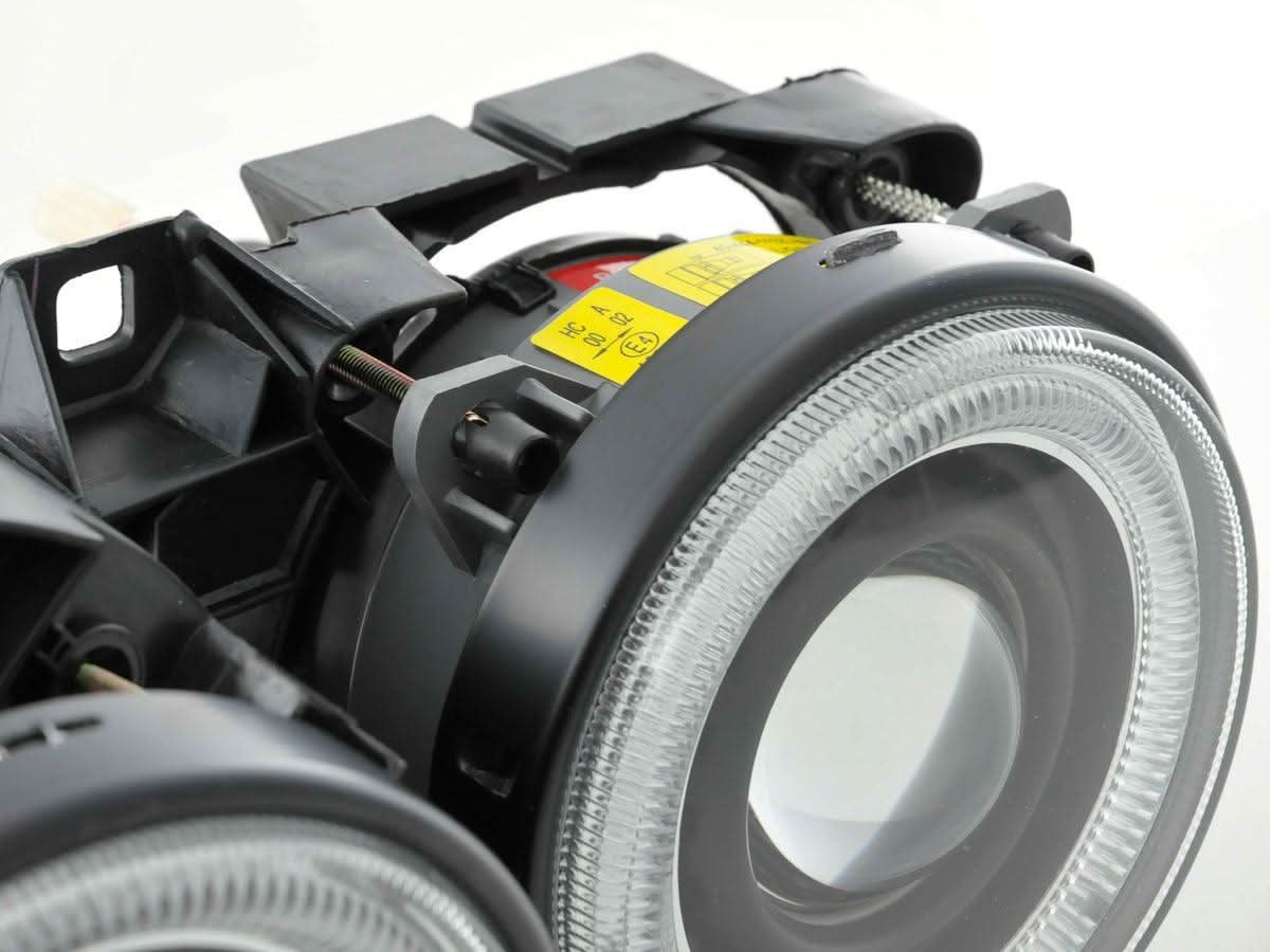 BMW 3-series E30 2/4 door. Black Angel Eyes Headlight Set (1987-1991) - K2 Industries