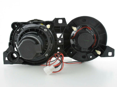 BMW 3-series E30 2/4 door. Black Angel Eyes Headlight Set (1987-1991) - K2 Industries