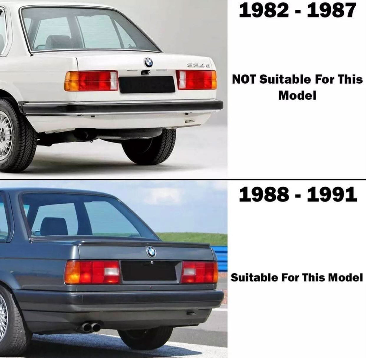 BMW 3-Series E30 Red/ Clear Tail Lights- Facelift (1988-1994) - K2 Industries