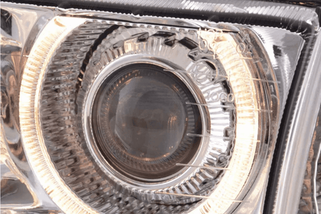 BMW 3-series E36 Coupe/Convertible Chrome Xenon Angel Eyes Headlights (1992-1998) - K2 Industries