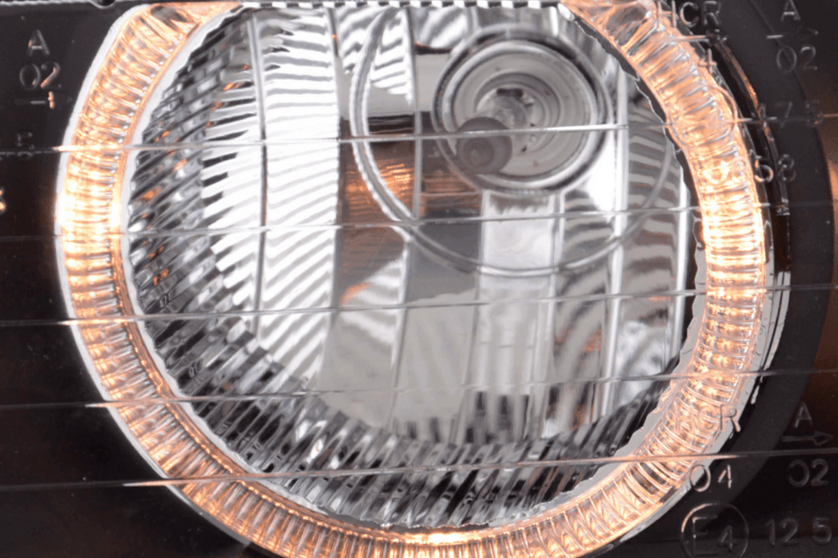 BMW 3 Series E36 Sedan Black Angel Eyes LED Headlights (1992 - 1998) - K2 Industries