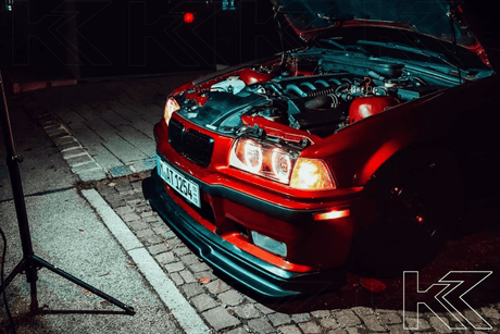 BMW 3 Series E36 Sedan Black Angel Eyes LED Headlights (1992 - 1998) - K2 Industries