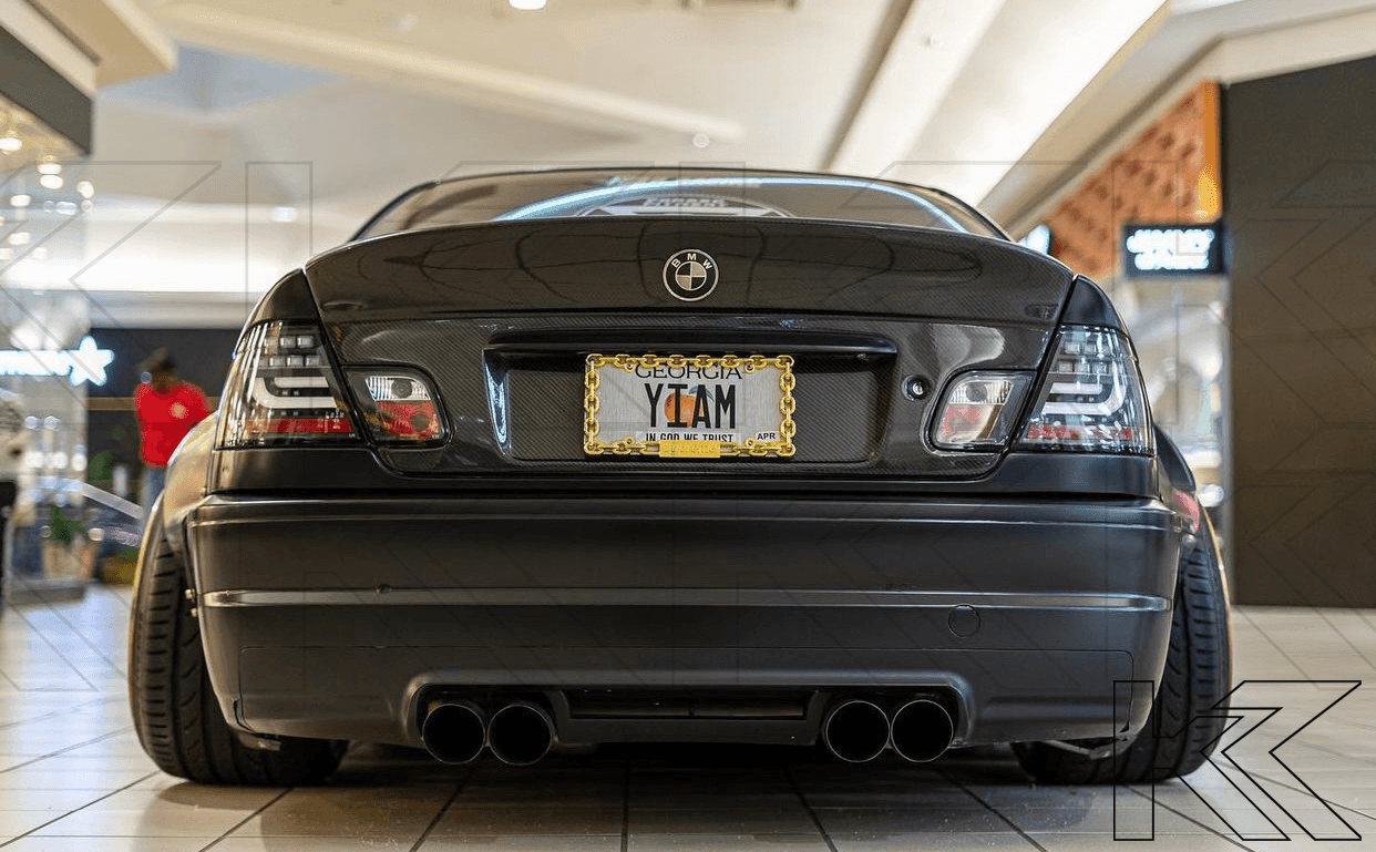 BMW 3-series E46 Coupe Black LED LightBar Taillights Set (2003-2007) - K2 Industries