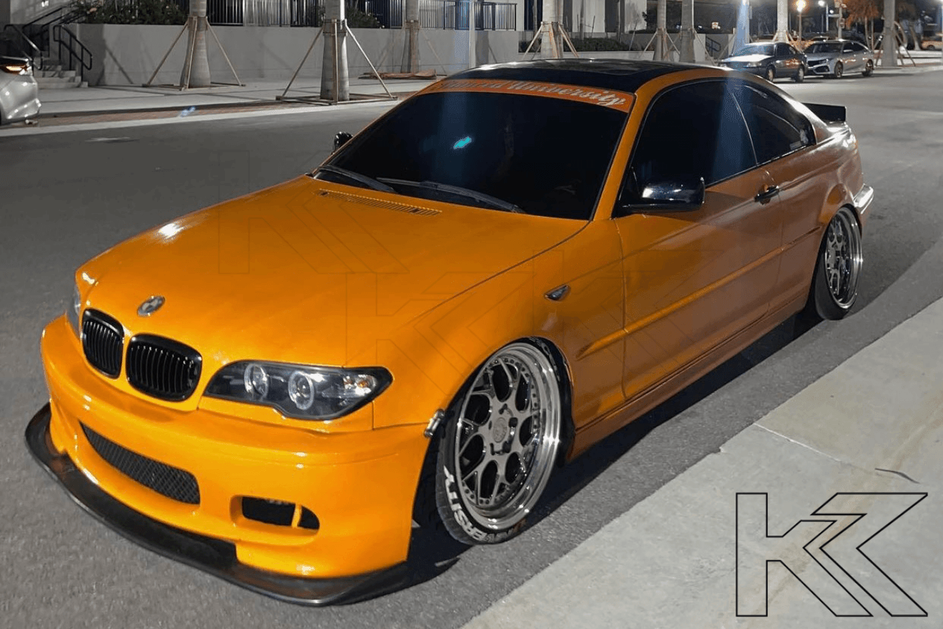 BMW 3-series E46 Coupe/Convertible Black Xenon Angel Eyes Headlights (2003-2005) - K2 Industries