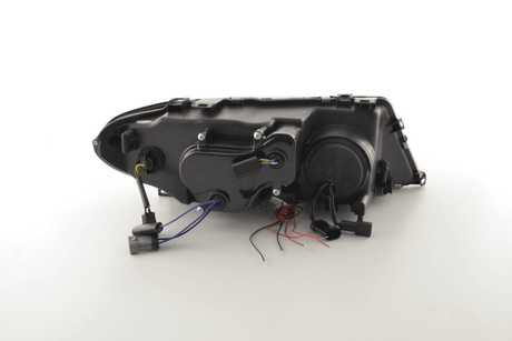 BMW 3-series E46 Coupe/Convertible Black Xenon Angel Eyes Headlights (2003-2005) - K2 Industries