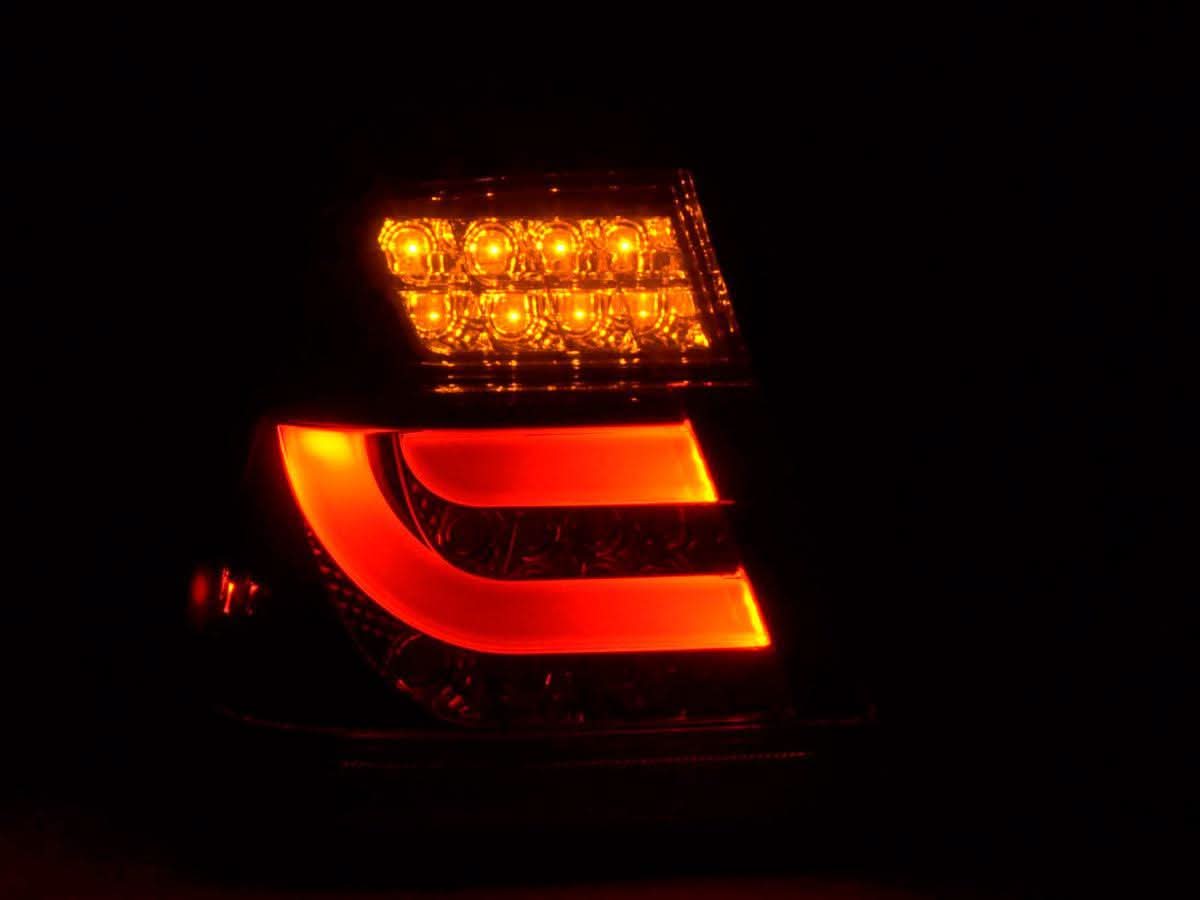 BMW 3-series E46 Sedan Chrome/Smoked LED LightBar Taillights Set- Facelift (2002-2005) - K2 Industries