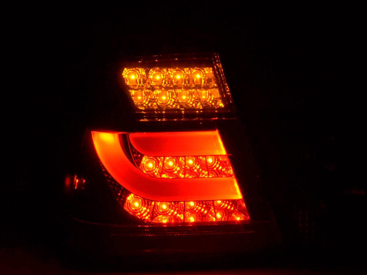 BMW 3-series E46 Sedan Chrome/Smoked LED LightBar Taillights Set- Facelift (2002-2005) - K2 Industries
