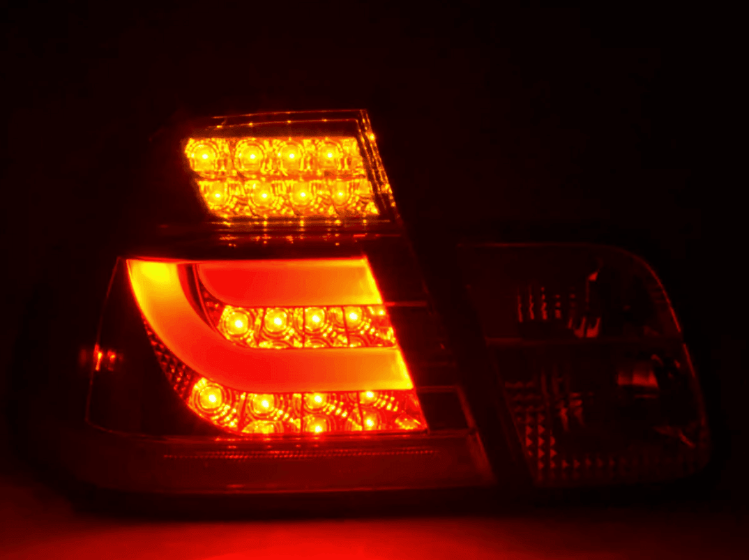 BMW 3 Series E46 Sedan Red LED LightBar Taillights Set- Facelift (2003 - 2006) - K2 Industries