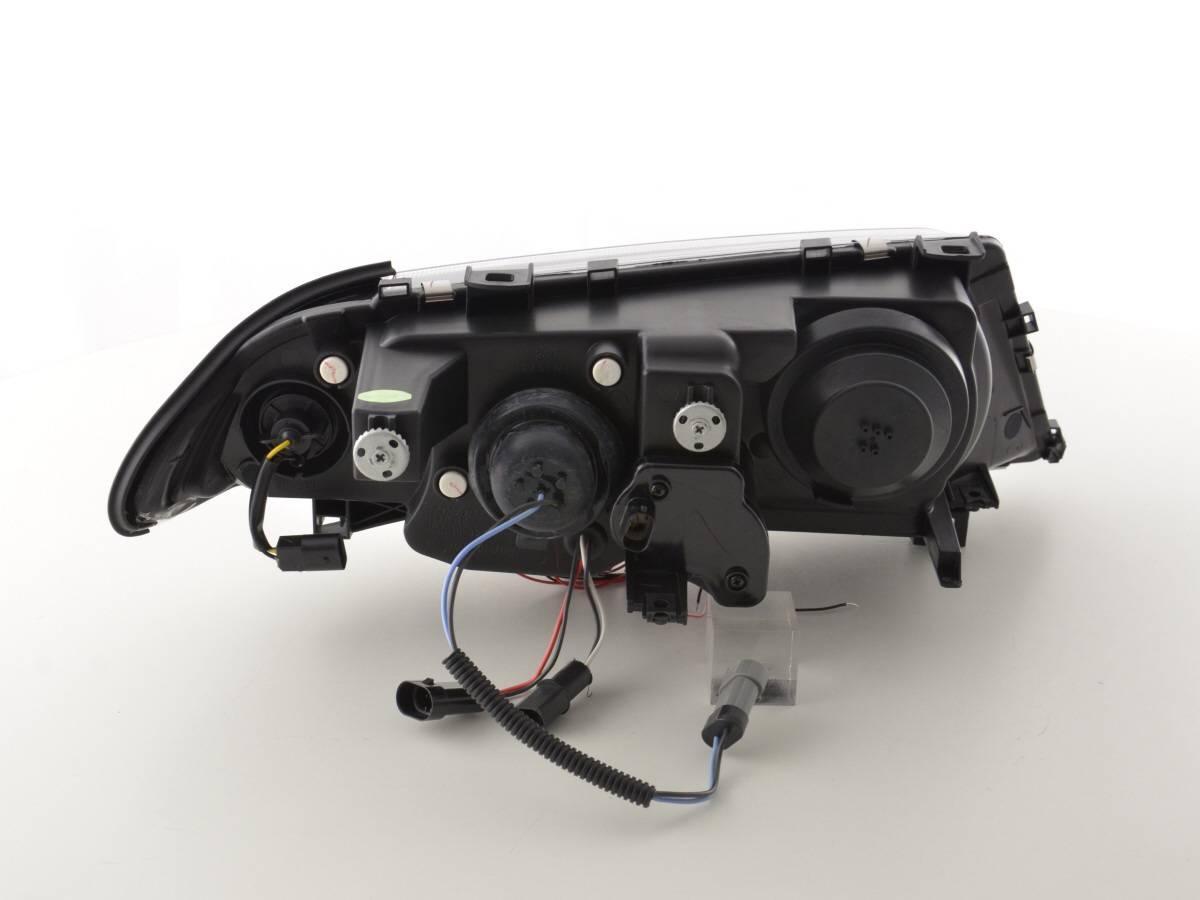 BMW 3-series E46 Sedan/Touring Black Angel Eyes Headlight Set (1998-2001) - K2 Industries