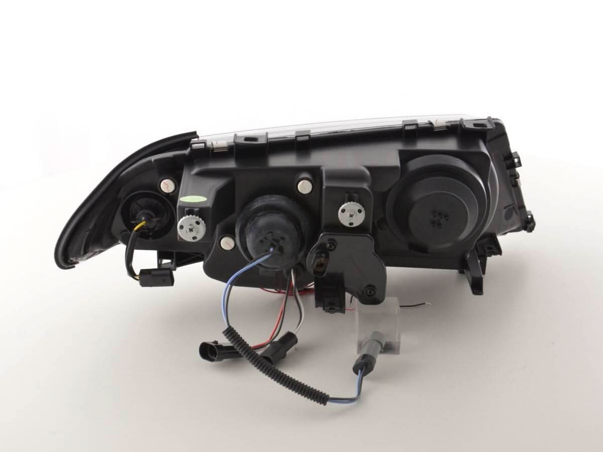 BMW 3-series E46 Sedan/Touring Black Angel Eyes Headlight Set (1998-2001) - K2 Industries