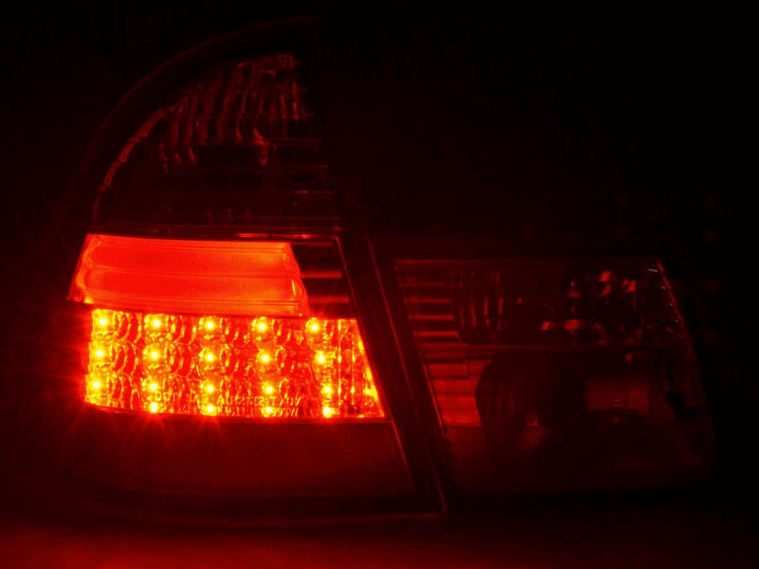 BMW 3-series E46 Wagon/Touring Chrome Clear LED Taillights (1998-2005) - K2 Industries