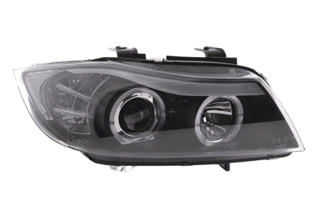 BMW 3-series E90 E91 Black Angel Eyes LED Headlight Set (2005-2012) - K2 Industries