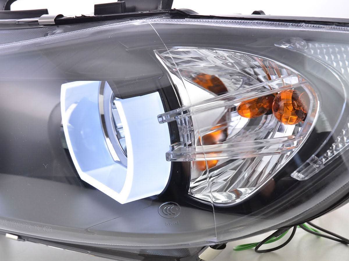 BMW 3 Series E90 /E91 Black LED U BAR Headlights (2005 - 2012) - K2 Industries