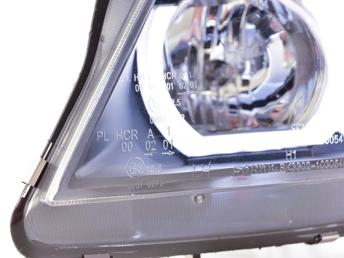 BMW 3-series E90 E91 Black U LED Headlights (2005-2012) - K2 Industries