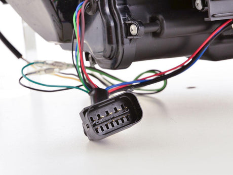 BMW 3-series E90 E91 Black U LED Headlights (2005-2012) - K2 Industries