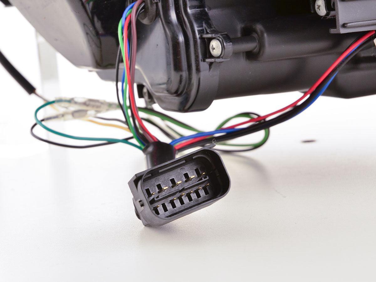 BMW 3-series E90 E91 Black U LED Headlights (2005-2012) - K2 Industries