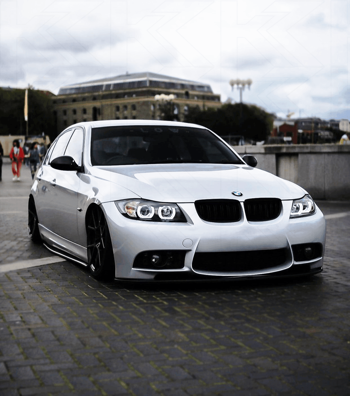 BMW 3-series E90 E91 Black U LED Headlights (2005-2012) - K2 Industries