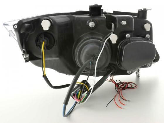 BMW 3-series E90 E91 Chrome Angel Eyes LED Headlight Set (2005-2012) - K2 Industries
