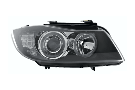 BMW 3-Series (E90 Sedan / E91 Touring) Black Angel Eyes Headlights (2005-2008) - K2 Industries