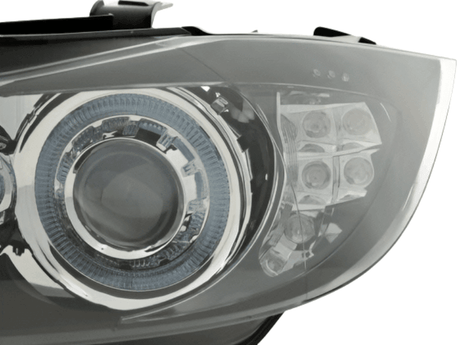 BMW 3-Series (E90 Sedan / E91 Touring) Black Angel Eyes Headlights (2005-2008) - K2 Industries